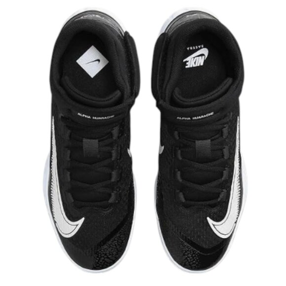 Nike Alpha Huarache Elite 4 Mid Metal Baseball Cleat Black DJ6520-001 Men 14 NEW - Picture 5 of 10